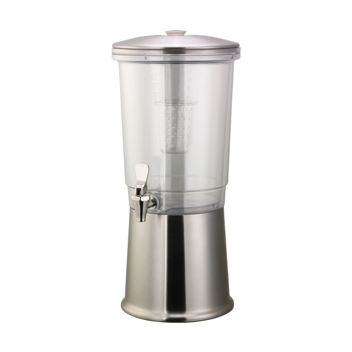 Double Wall Elite Stainless 3-Gallon Cold Beverage Dispenser in Brushed Stainless