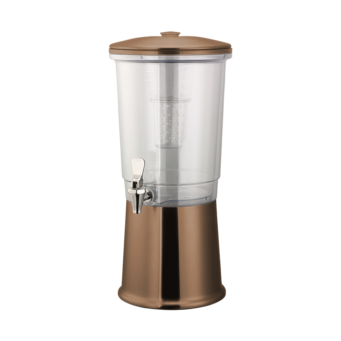 Double Wall Elite Stainless 3-Gallon Cold Beverage Dispenser in Rose Gold
