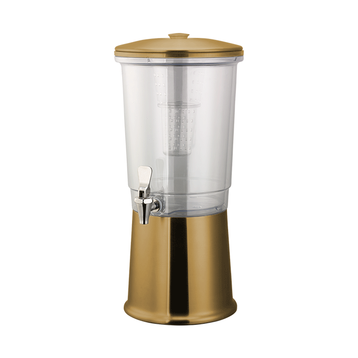 Double Wall Elite Stainless 3-Gallon Cold Beverage Dispenser in Vintage Gold