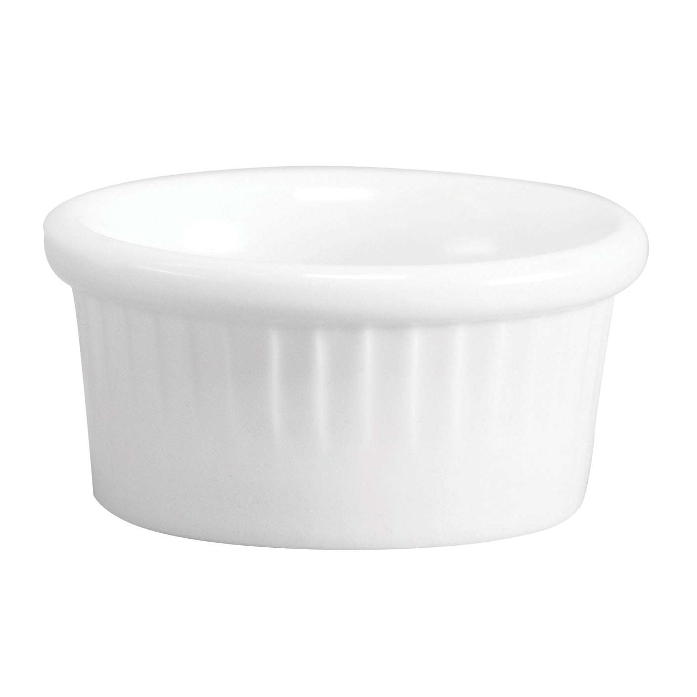 Fluted Ramekin 2.75" Dia. (2.0 Oz) White