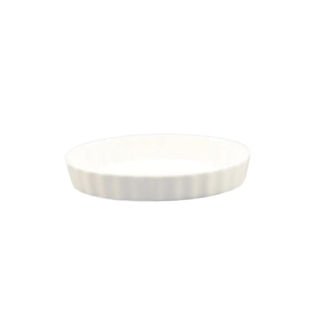 6.5 oz. Oval Fluted Quiche Dish
