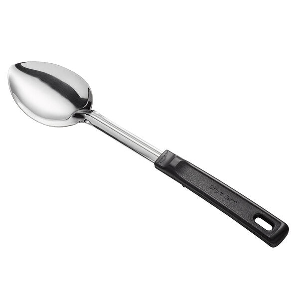 14" Stainless Steel Solid Basting Spoon with Grip 'N Serv® Handle