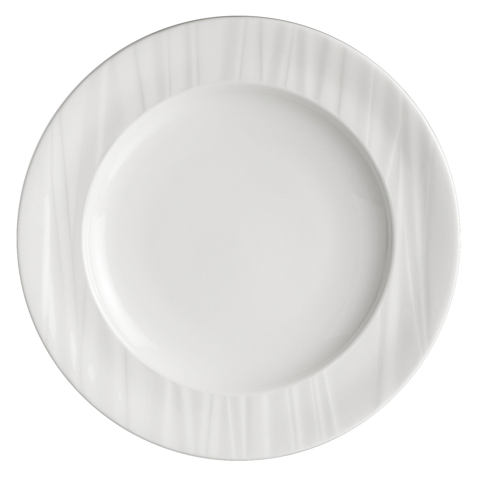 Rim Plate 9.0" Dia. Foliobone Ruche