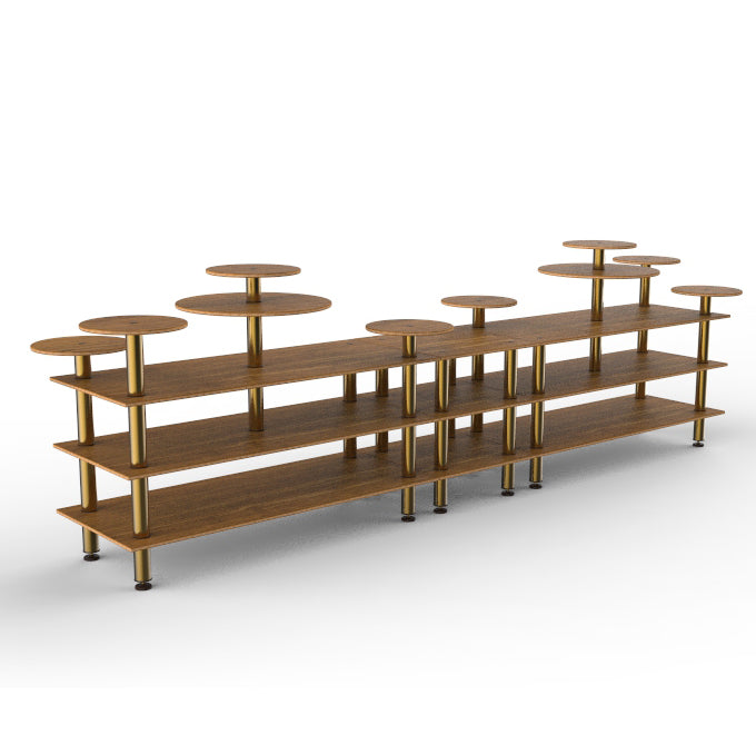 Multi-Height Display Station L 180.5" W 38.0" Modular