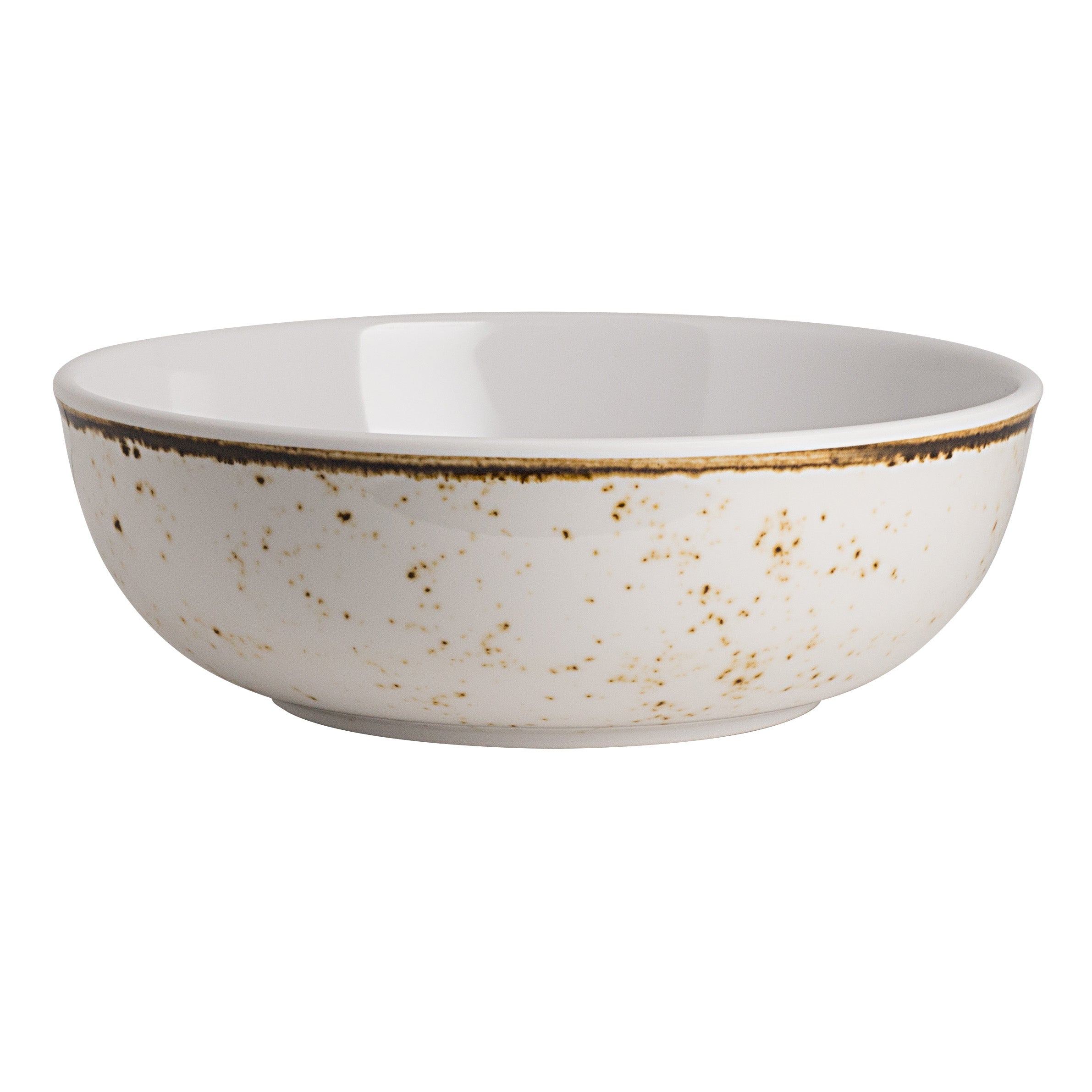 Medium Round Bowl L 9.0" W 9.0" (2.25 Qt) Craft White Mel