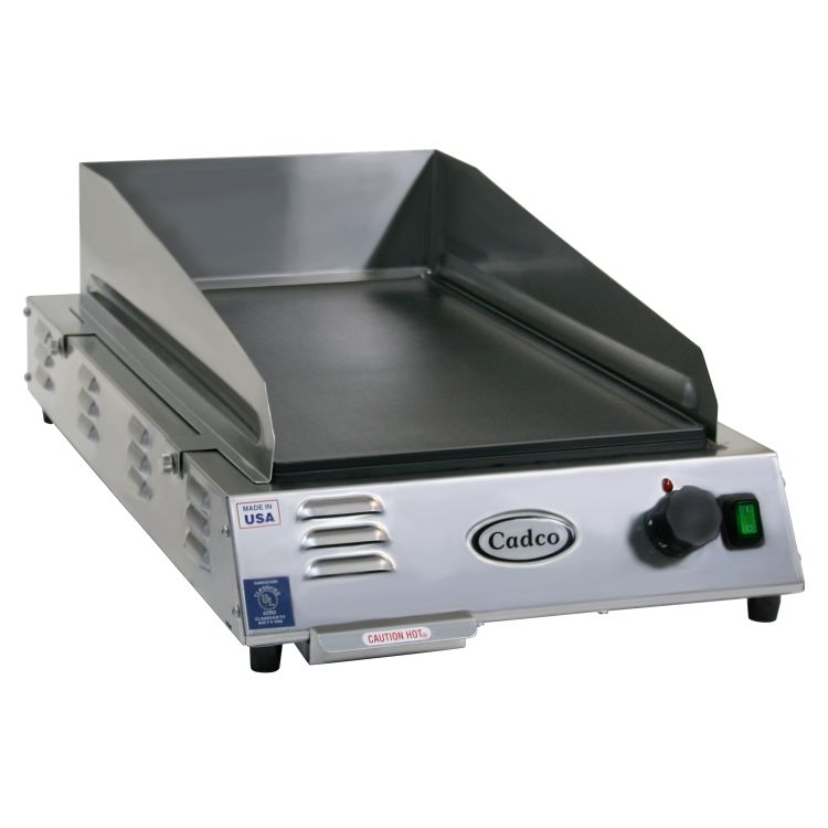 Medium Duty Electric Front-to-Back Countertop Griddle - 120V