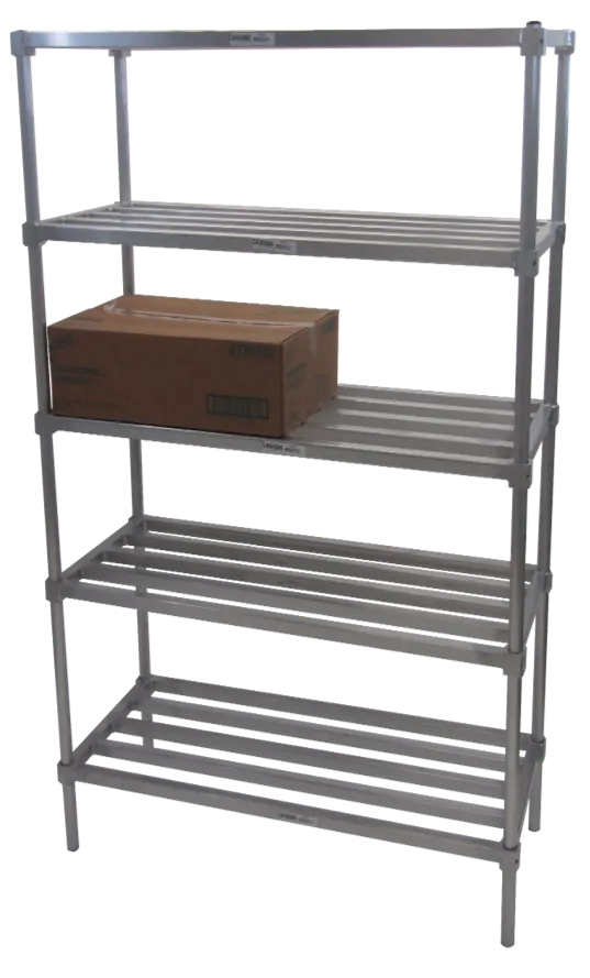 48" x 20" Adjustable Tubular Aluminum 5-Shelf Kit