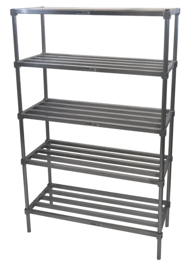 24" x 54" Adjustable Tubular Aluminum 5-Shelf Kit