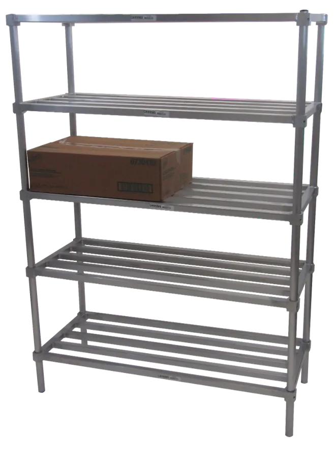 24" x 60" Adjustable Tubular Aluminum 5-Shelf Kit