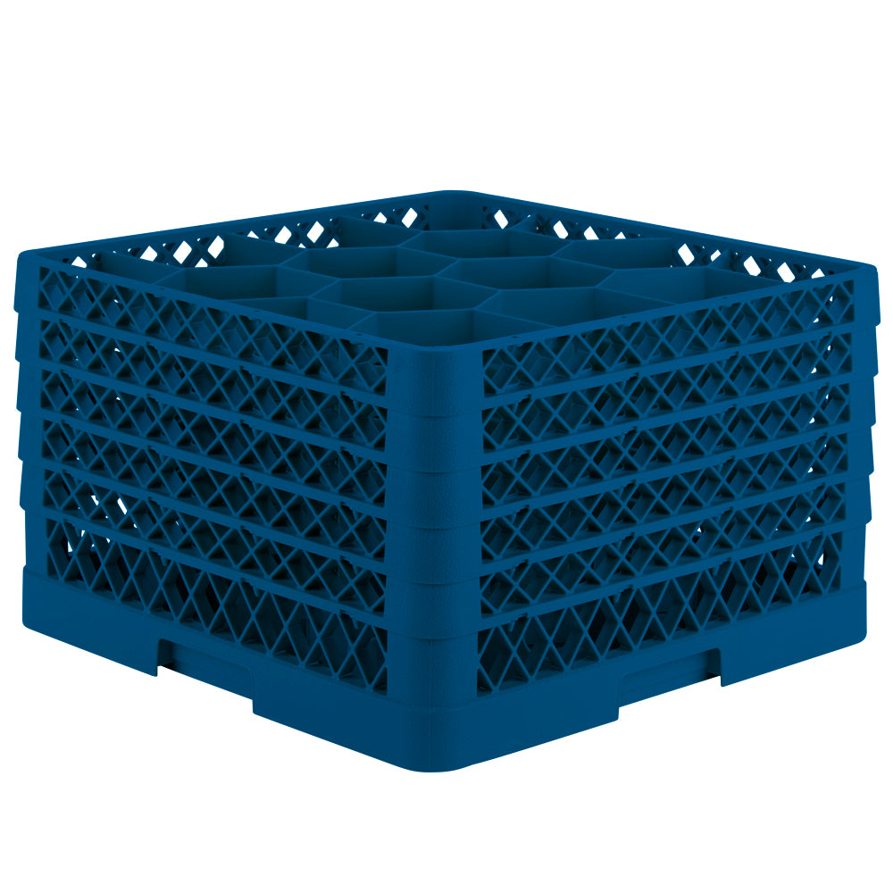 Traex® Full-Size Rack Max® Compartment Racks with five extenders in Royal Blue