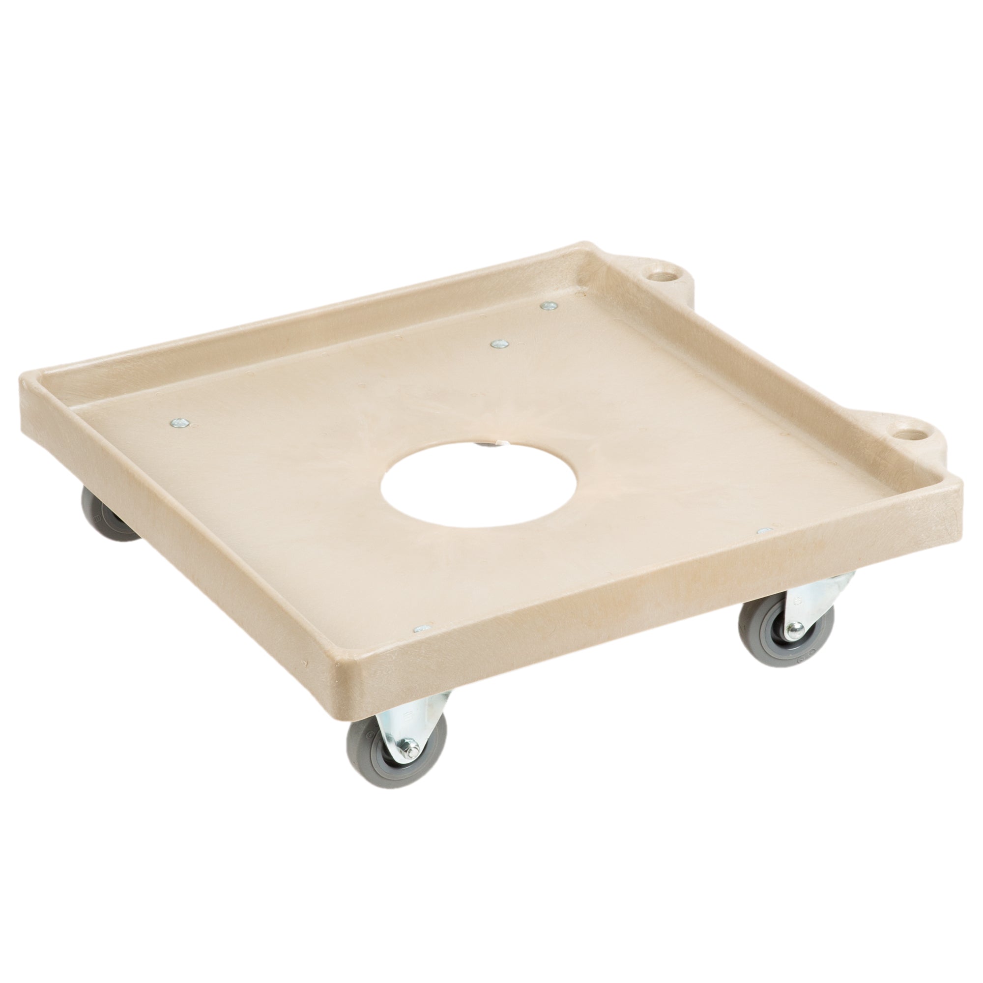 Plastic Rack Dolly only with 2 swivel (back) and 2 fixed (front) casters