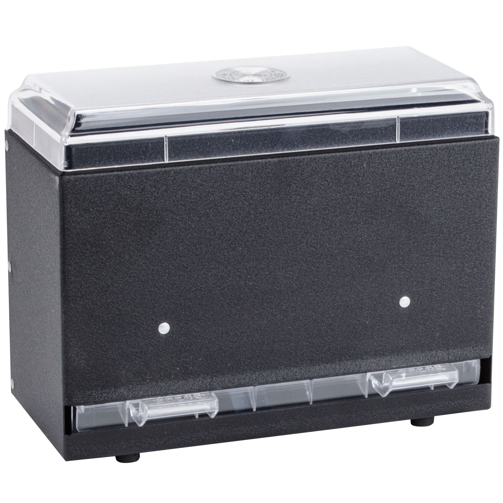 One-sided bulk unwrapped straw dispenser in black