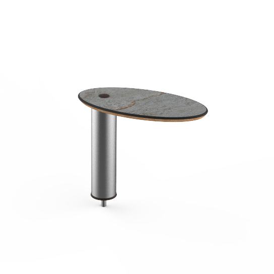 Small Oval High Display Shelf L 16.0" W 8.0" Modular