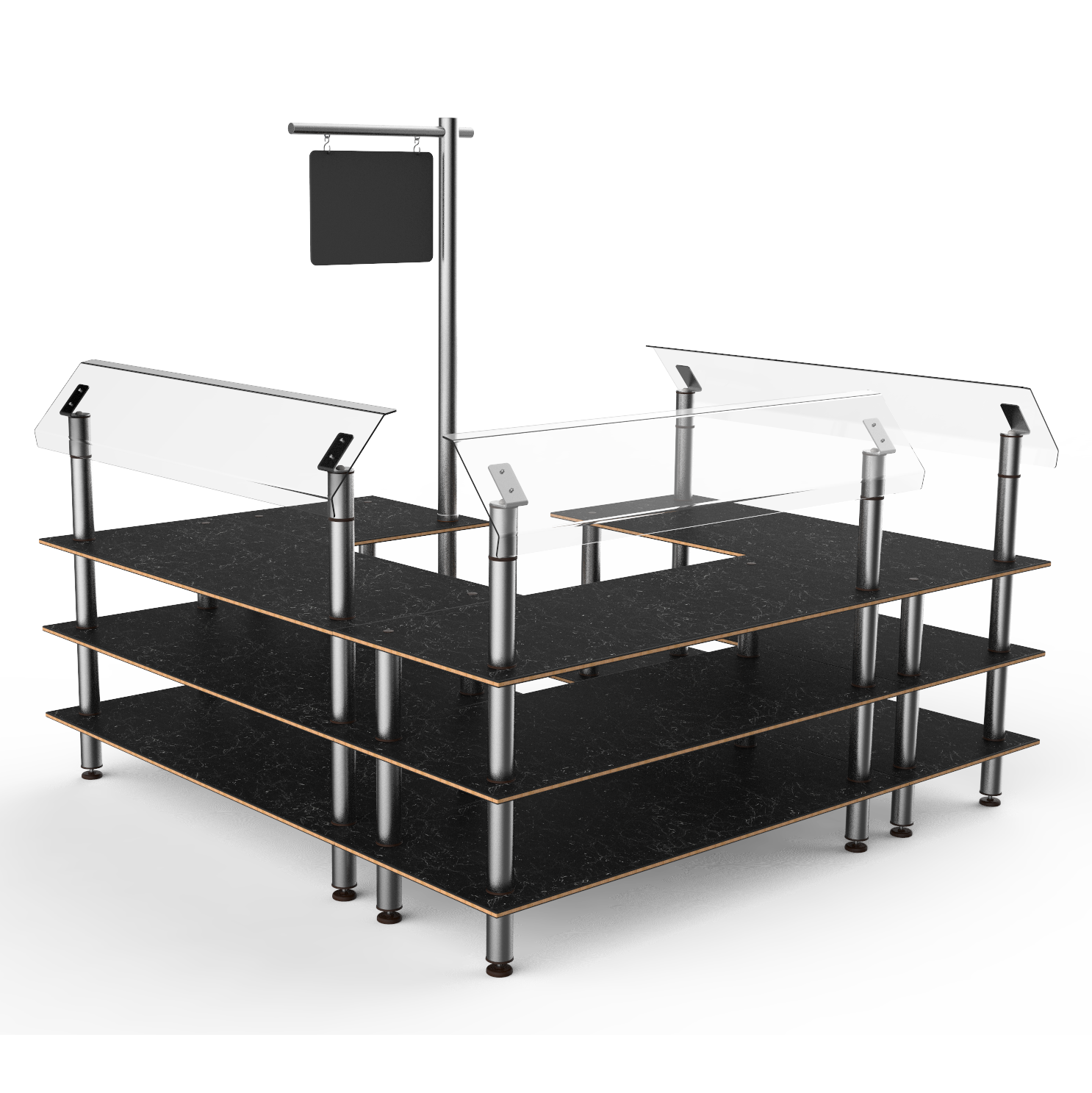 Self Service Salad Station L 100.5" W 100.5" Modular