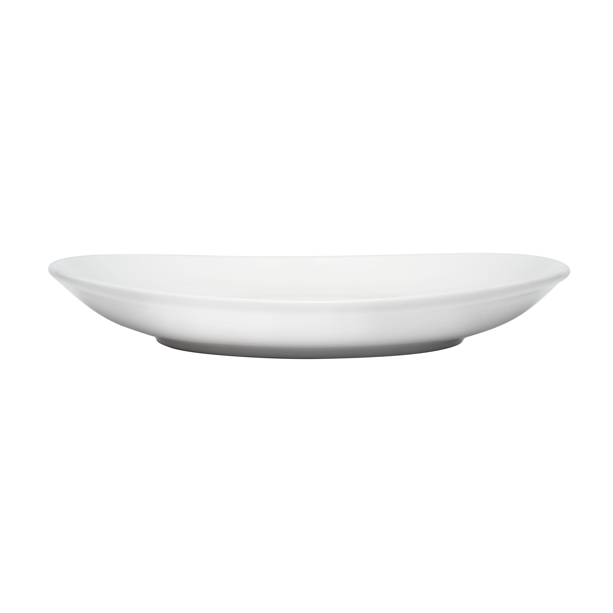 Porcelana Infinity 11-1/4” x 10-1/2” Dinner Plate, Bright White
