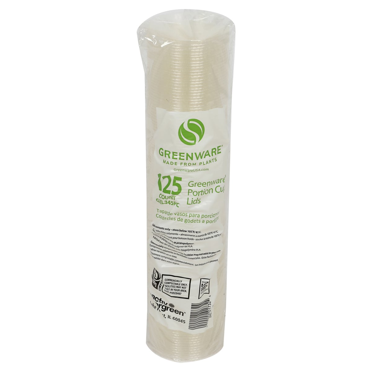 Compostable Lid for 3.25–4 oz. Souffle Cups