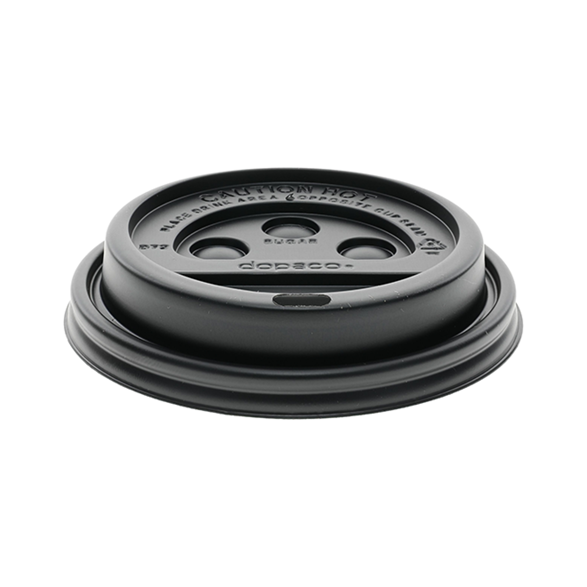 Dome Lid for 10/12/16 &20 oz Hot Cups, Black