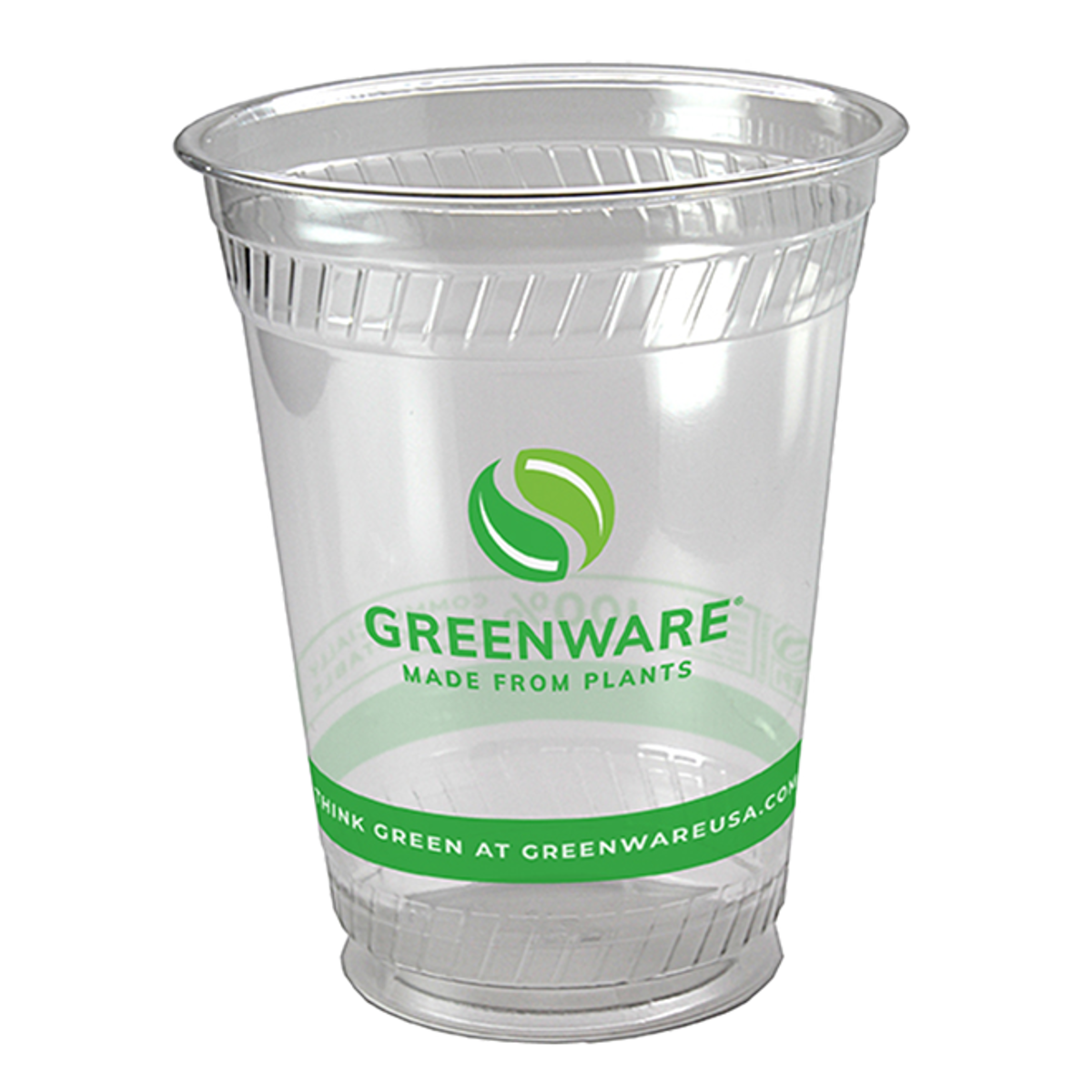 Fabrikal Greenware Cup 16oz, Clear, Stock Print