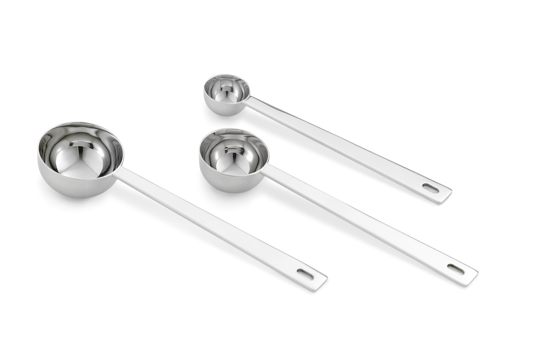 Heavy Duty Round Measuring Spoon - Set is 2-TBSP, 1-TBSP, 1-TSP