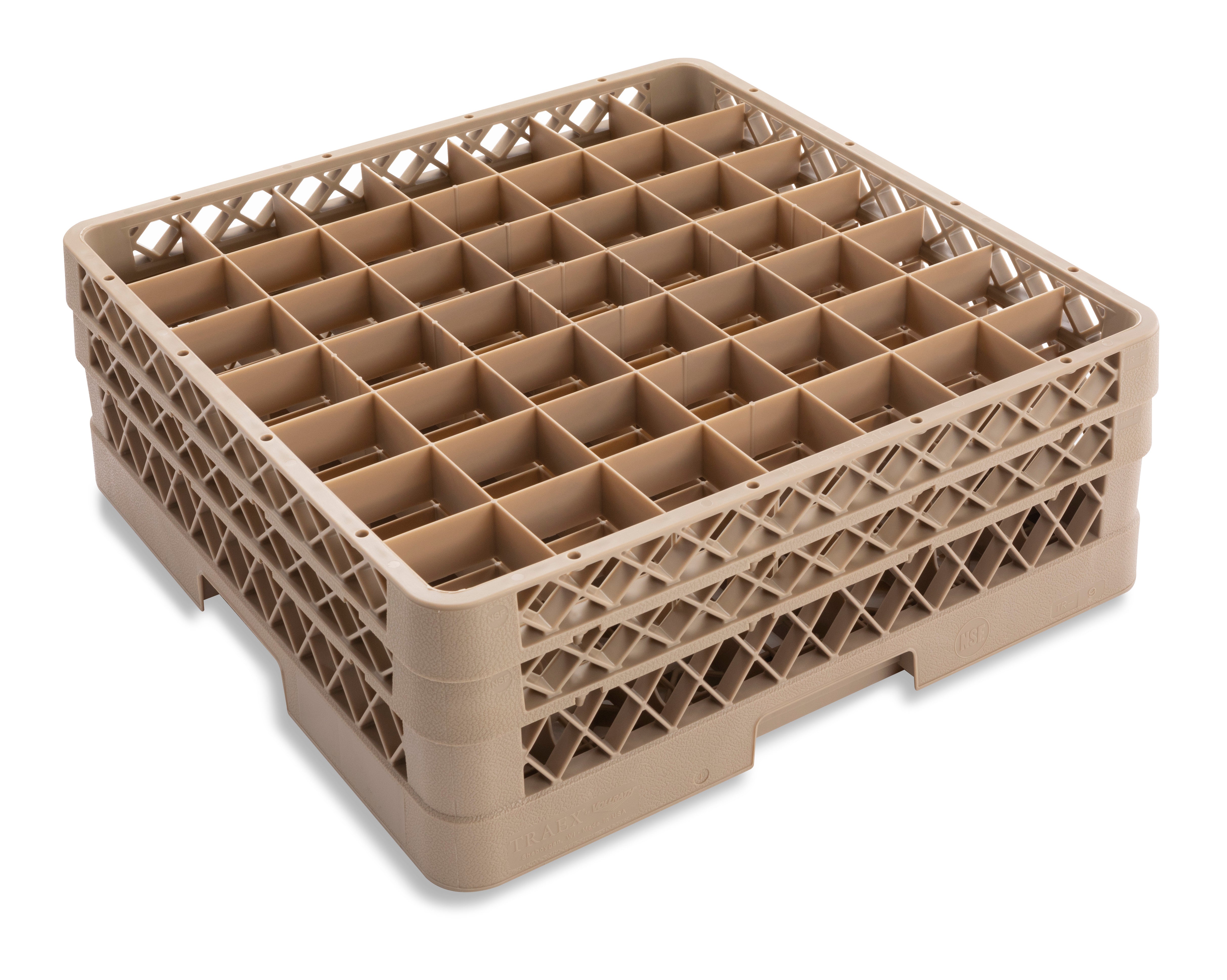 Traex® full-size square 49 compartment rack