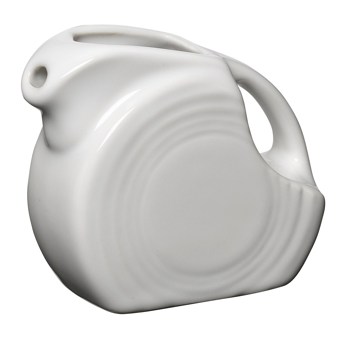 Disc Pitcher L 3.25" (5.0 Oz) Fiesta White