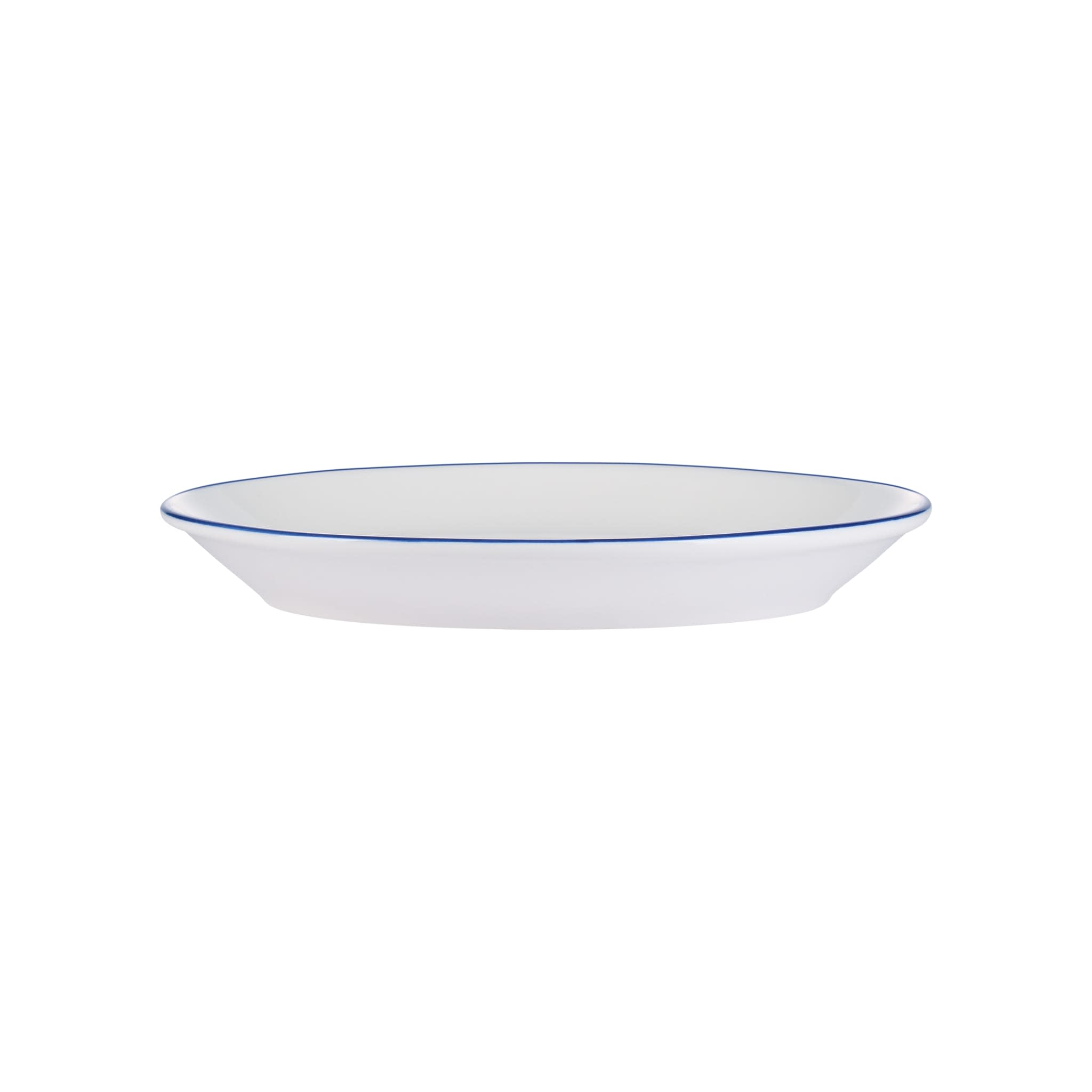 Porcelana Linea 9.75" x 7.5" Rectangular Platter, Blue