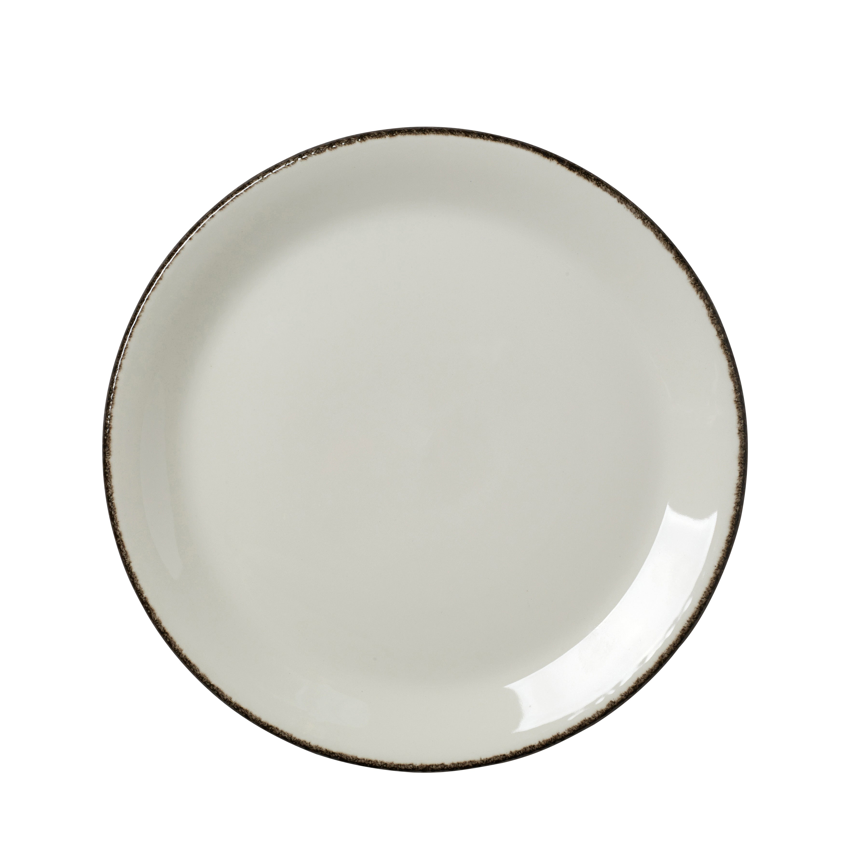 Coupe Plate 10.0" Dia. Charcoal Dapple