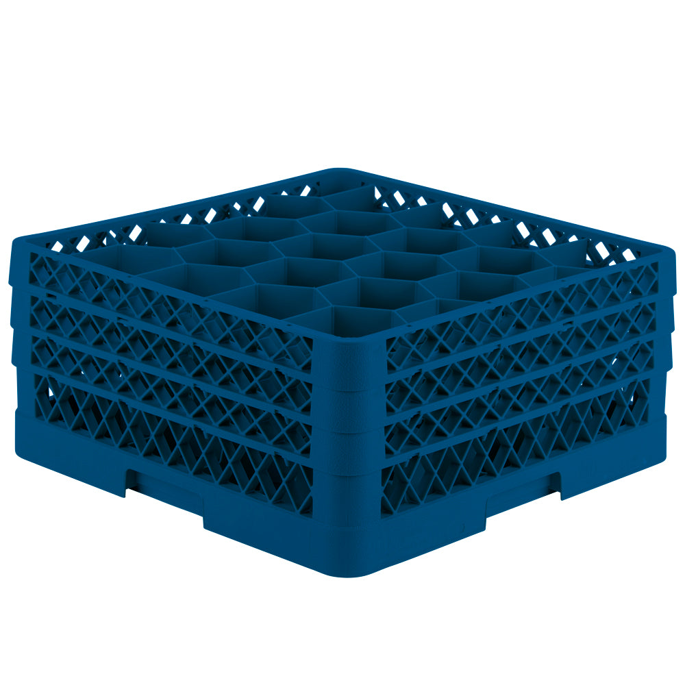 Traex® Full-Size Rack Max® Compartment Racks with 20 Hexagon shaped compartments and three extenders in Royal Blue