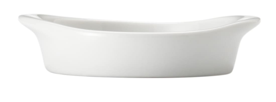 Porcelana 1 oz. Mini Au Gratin Dish, Bright White