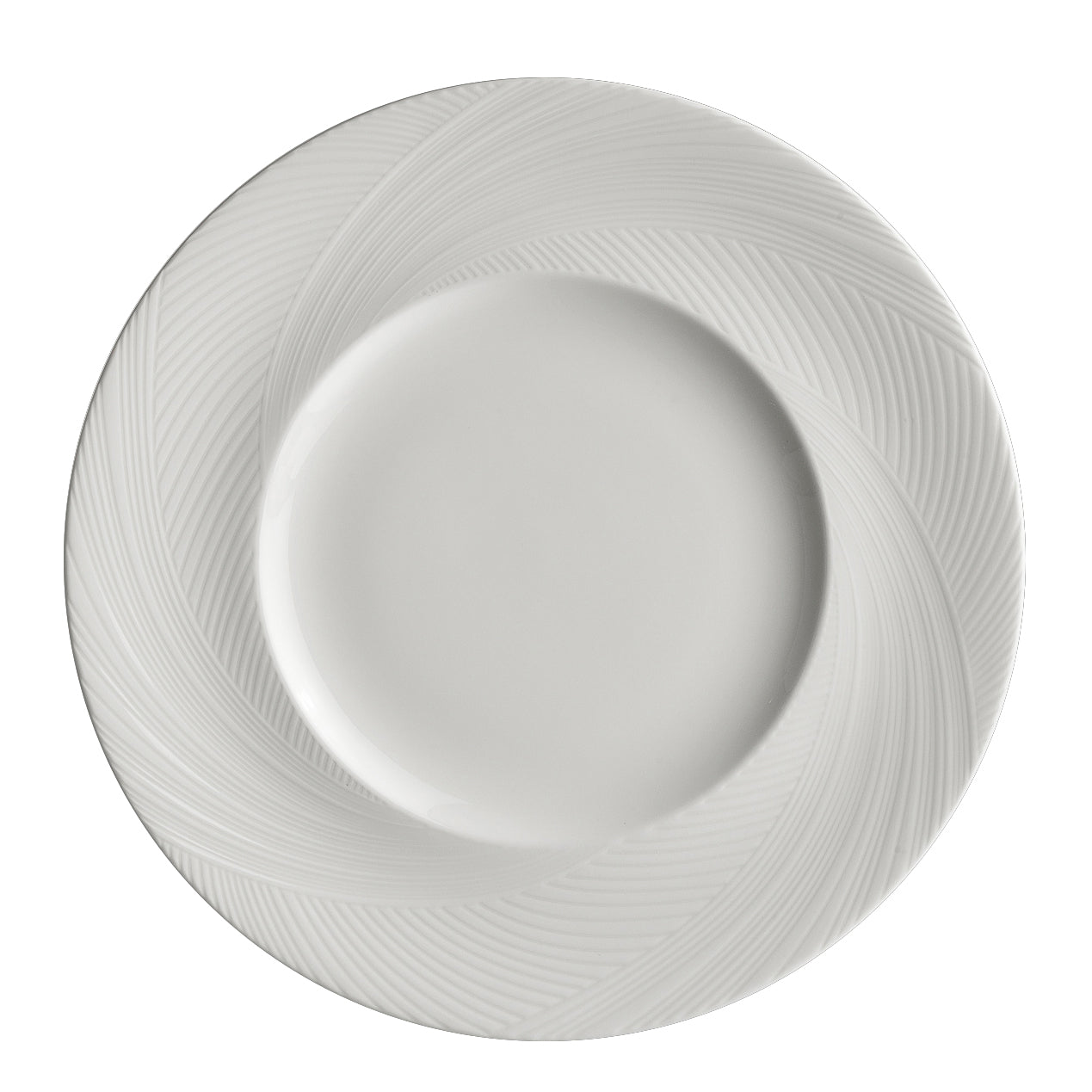 Wide Rim Plate 11.0" Dia. Foliobone Kord