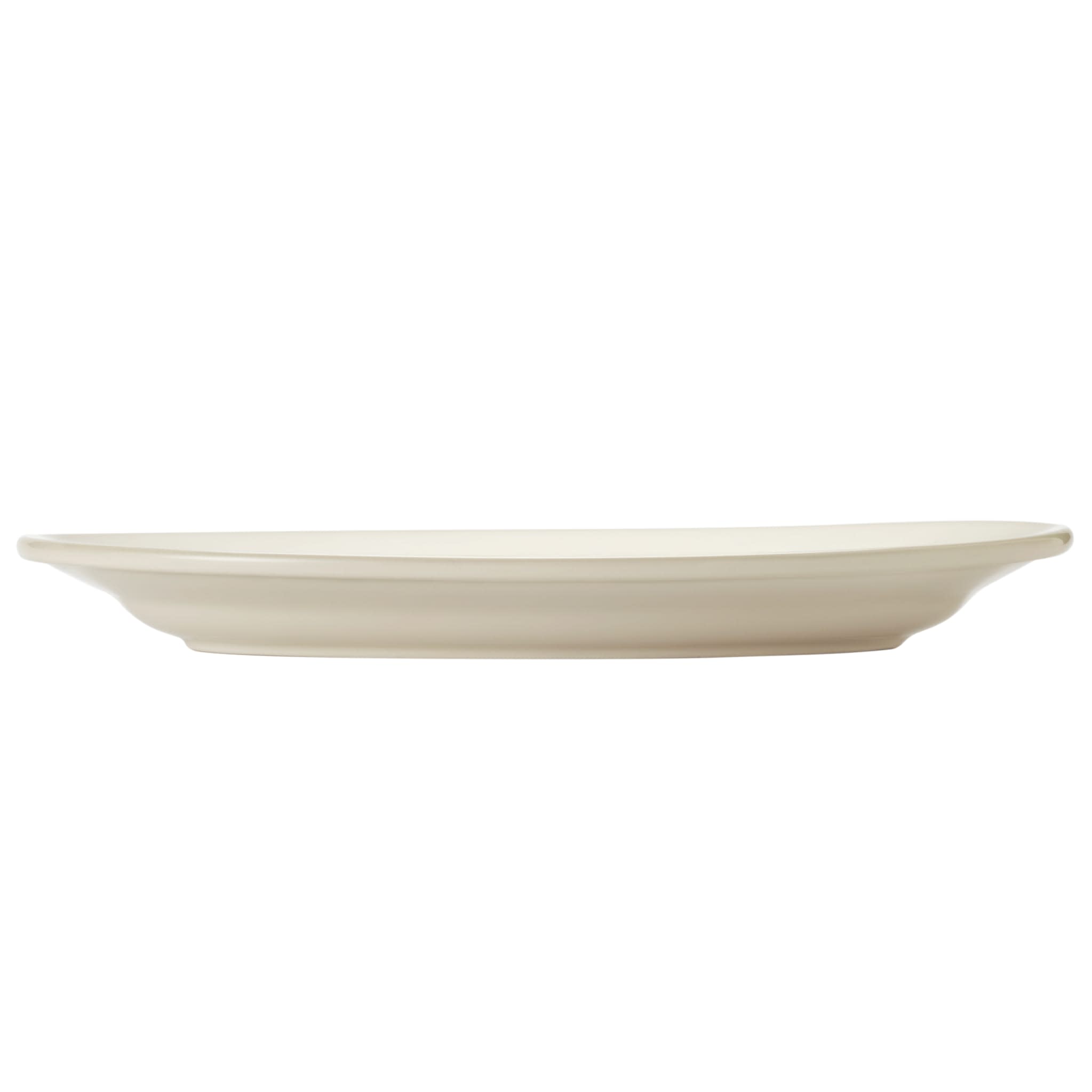 Porcelana 12-1/4" x 8-1/3" Oval Platter, Cream White