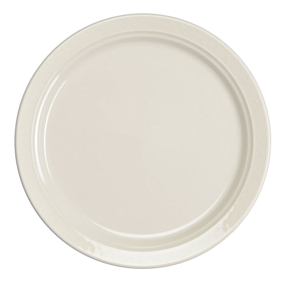 Narror Rim Plate 9.0" Dia. Gothic Blanc
