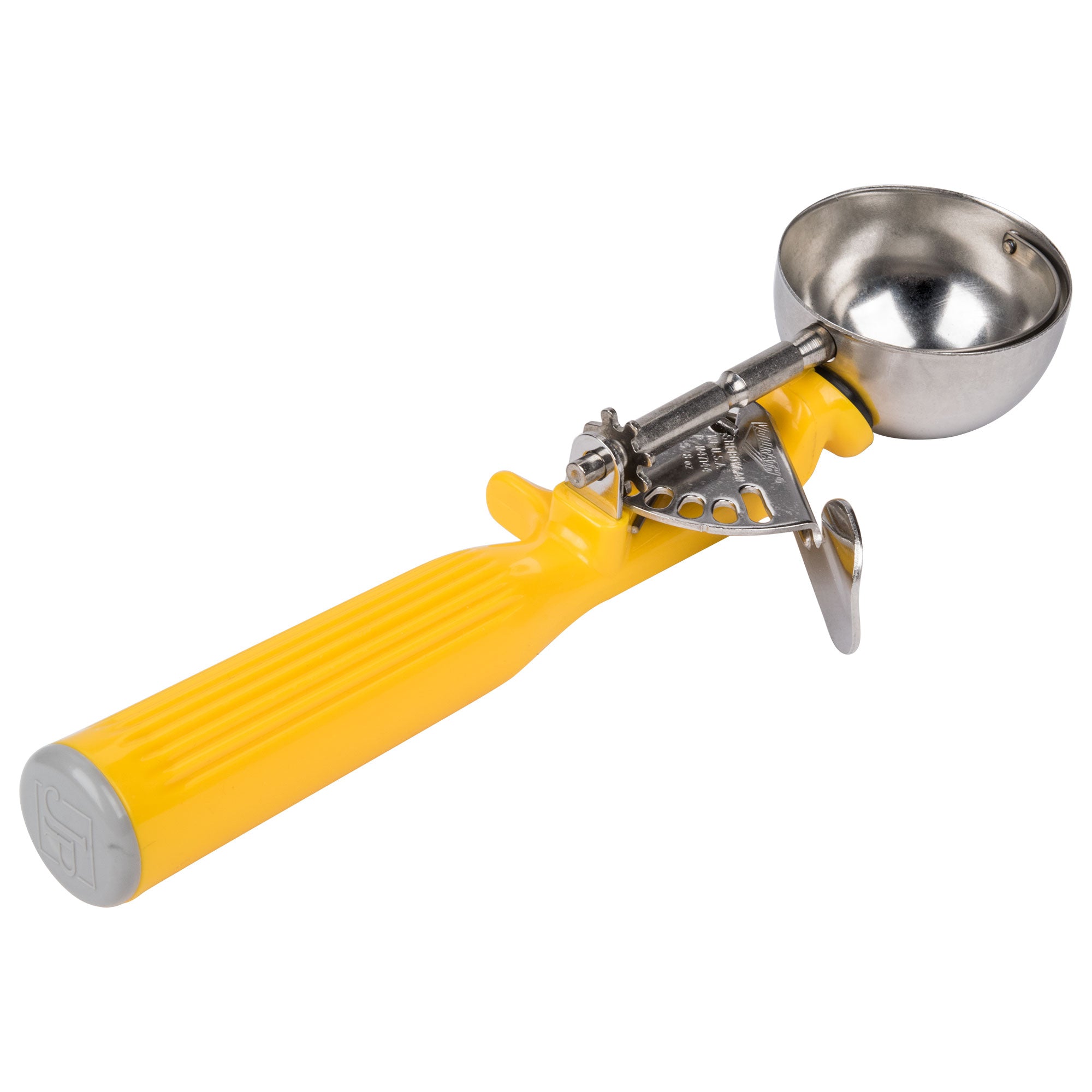 1 ⅝-ounce disher with one-piece yellow handle