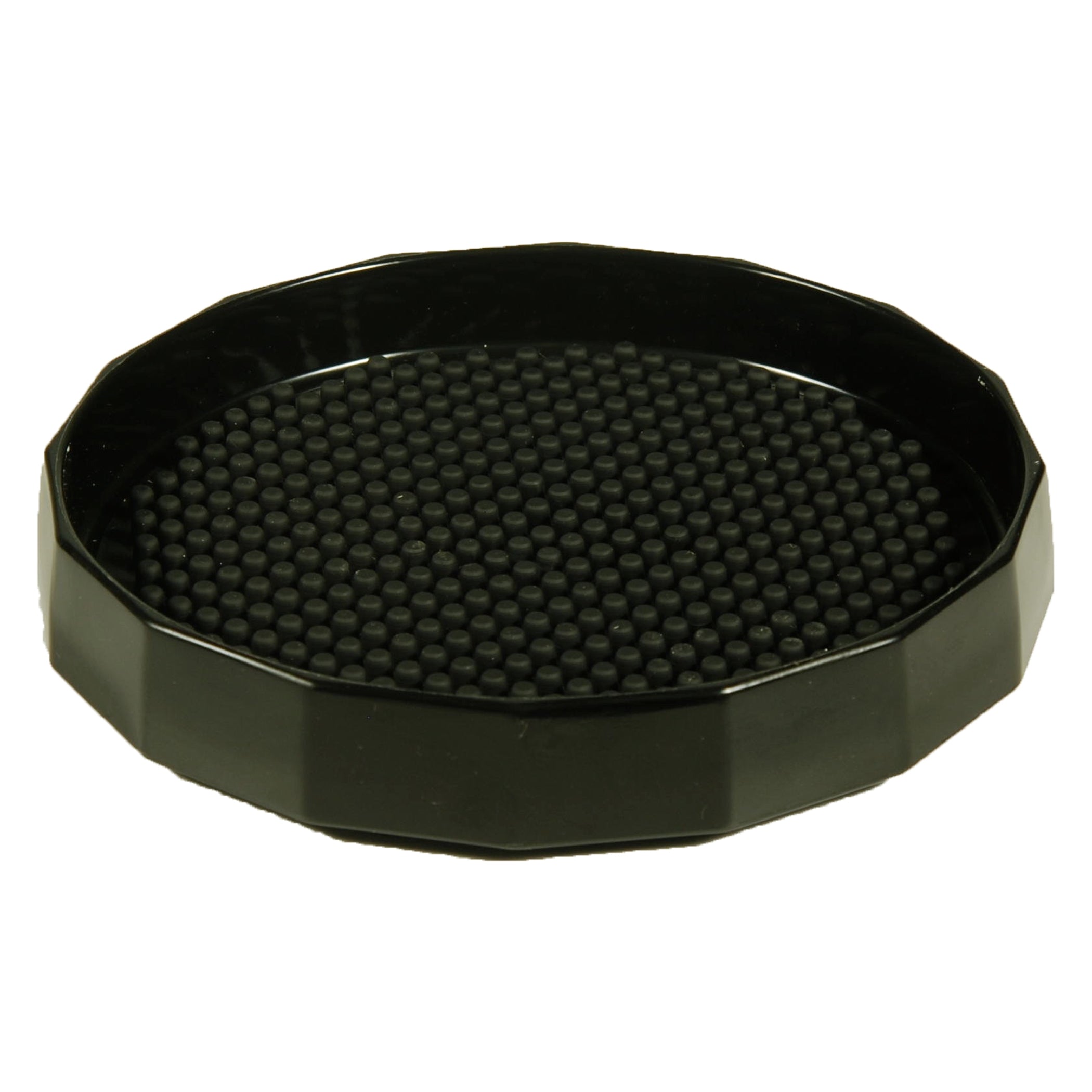 Traex® Tuffex™ Beverage Coaster, Black 6 IN
