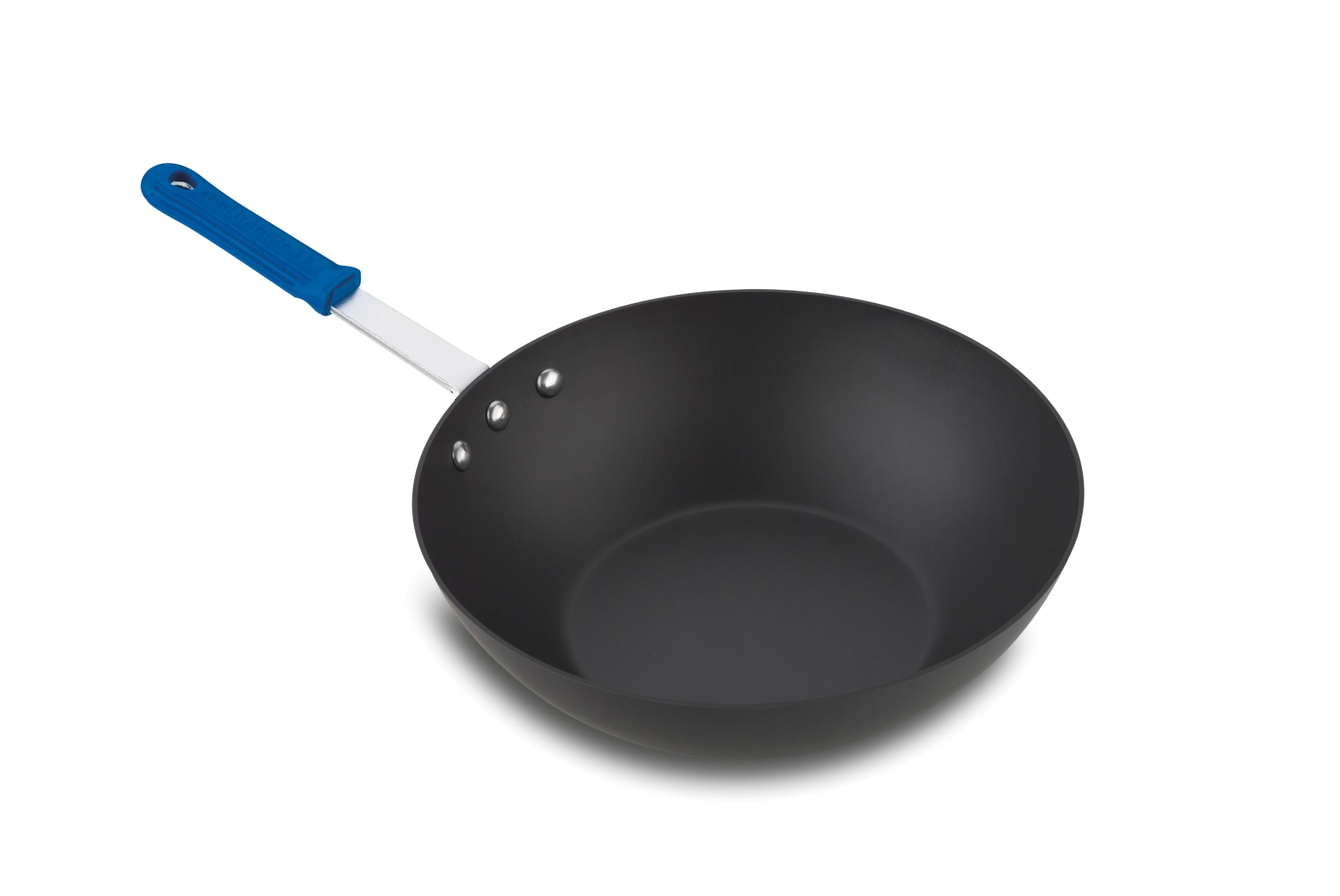 11 ½-inch Wear-Ever® stir-fry pan with hardcoat strength coating and Cool Handle® rubber grip sleeve