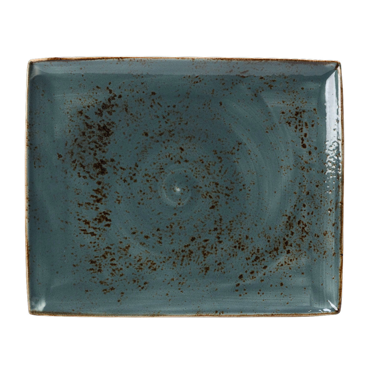 Rectangle Platter L 13.5" W 10.625" Craft Blue