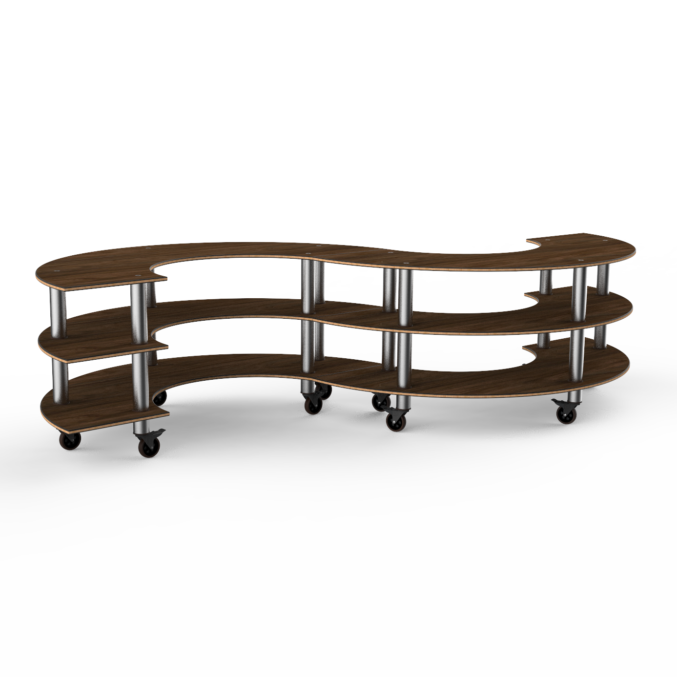 Small S Buffet Station L 141.0" W 76.0" Modular