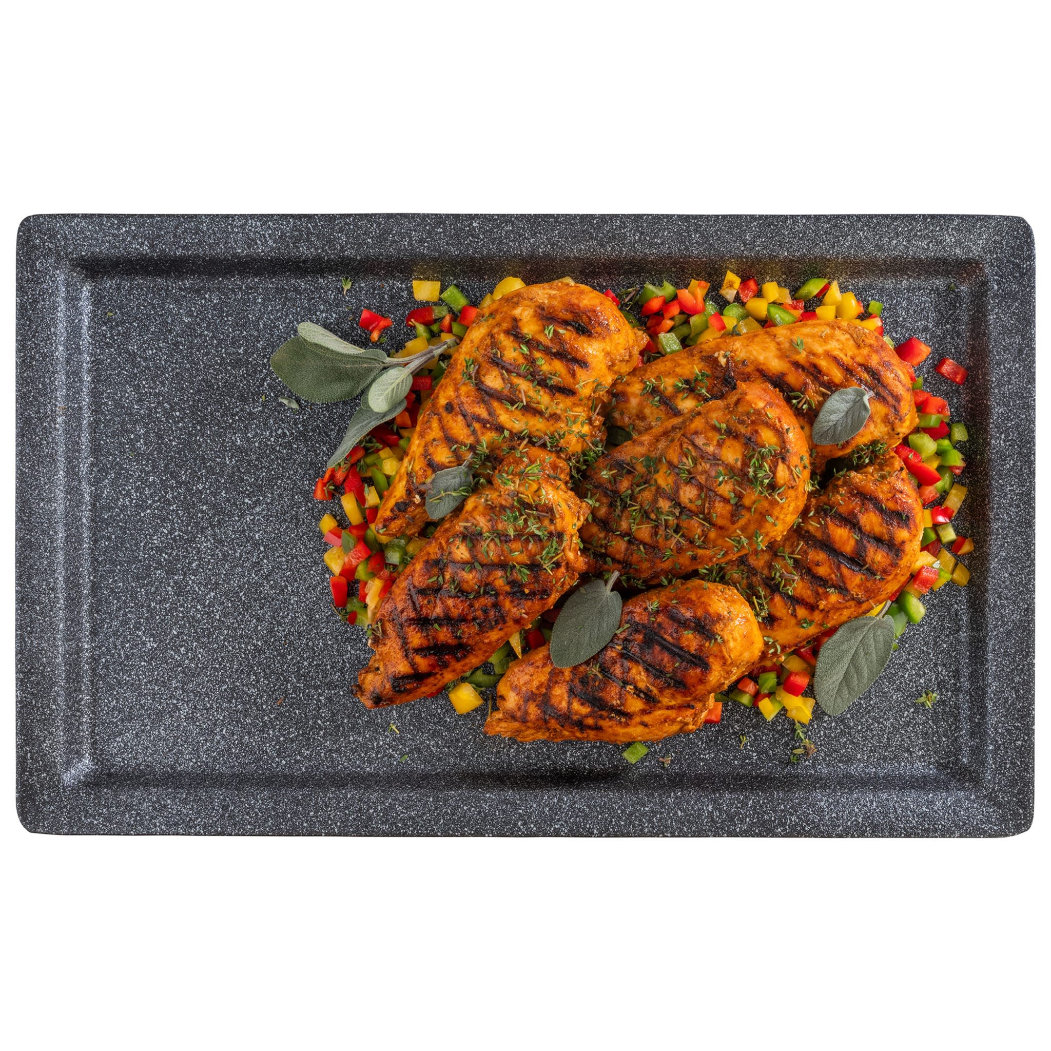 APS Germany Frostfire 1/1 GN Dark Speckled Cast Aluminum Tray