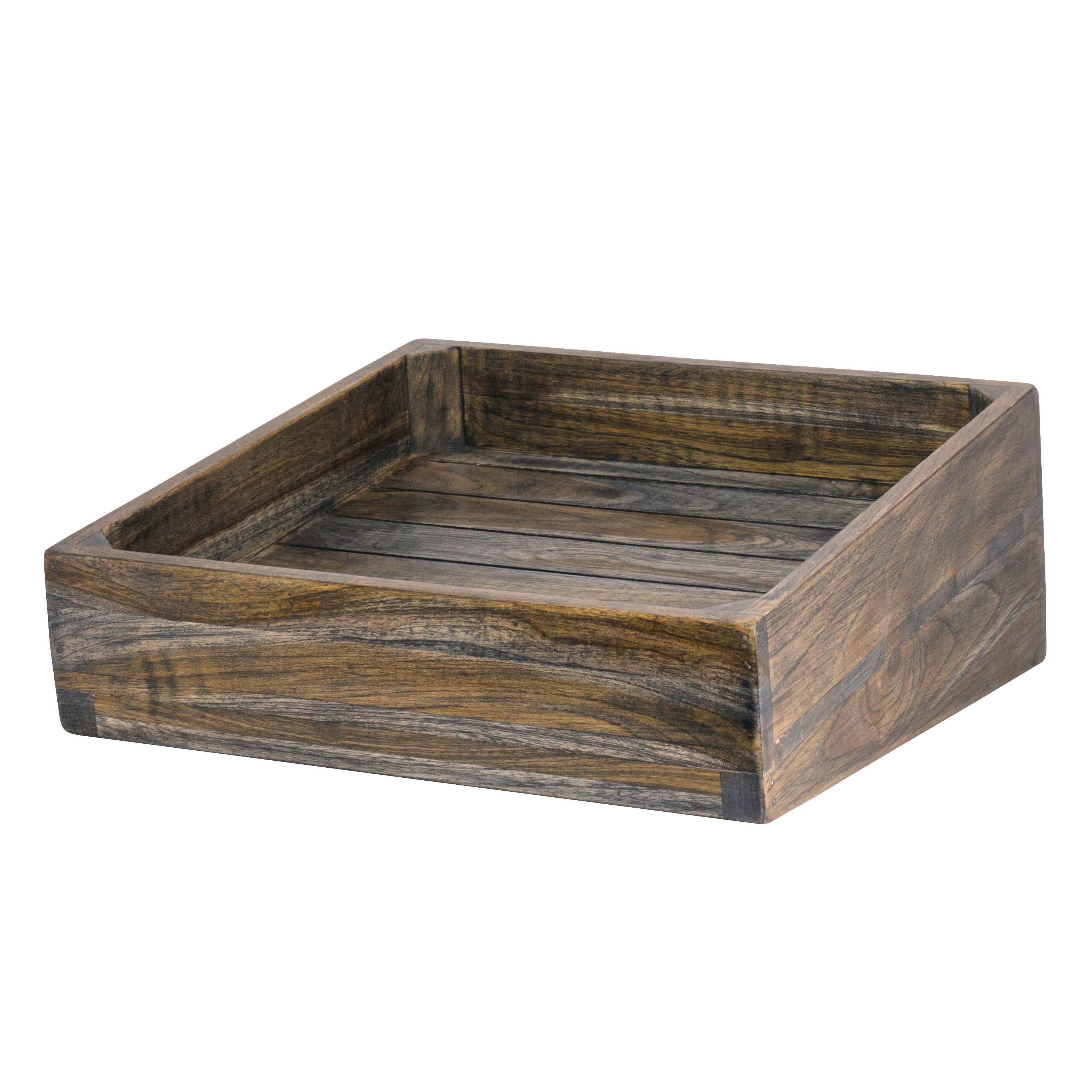 Fusion Slatted Angle Basket L 14.0" W 14.0" Fusion Buffet S