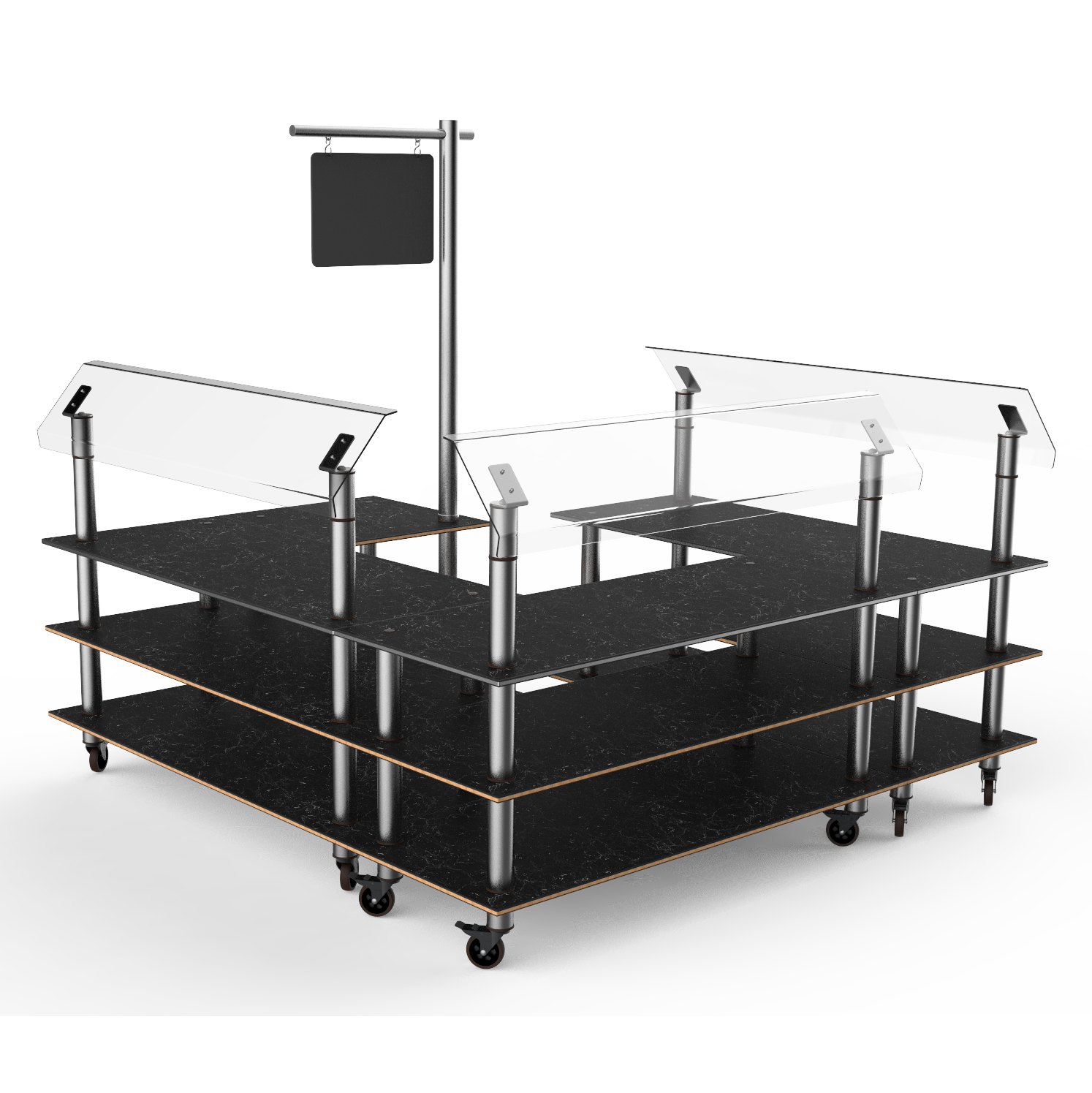 Self Service Station Station L 100.5" W 100.5" Modular