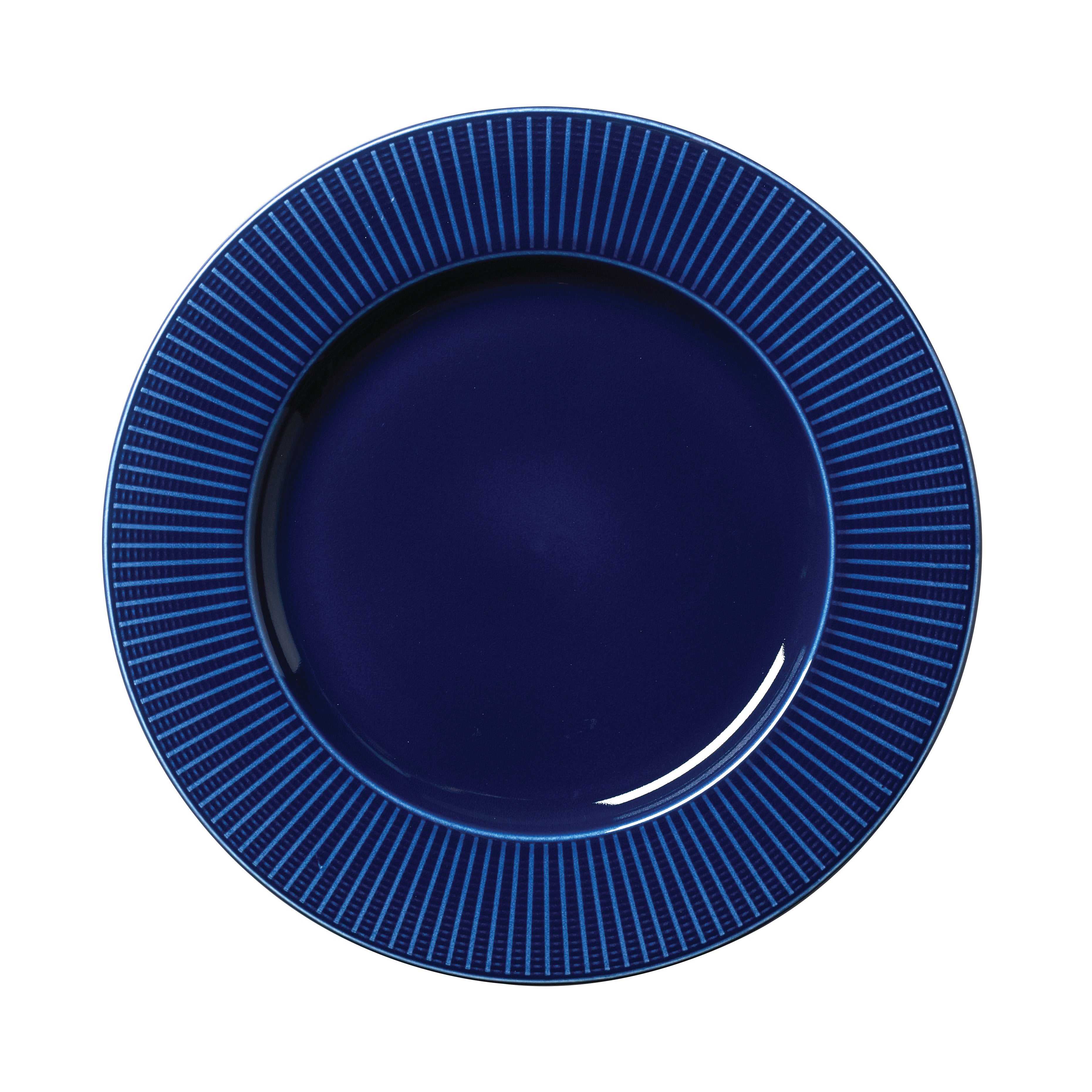 Large Well Gourmet Plate 11.25" Dia. Willow Azure