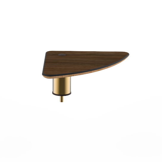 Small Triangle Low Display Shelf L 14.0" W 14.0" Modular