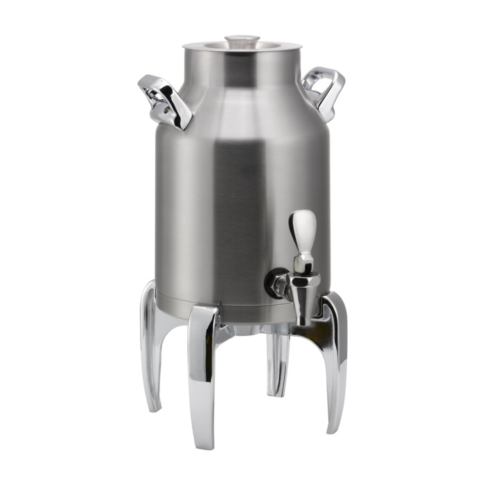 Thermo-Urn™ Dairy Dispenser 1.5-Gallon Vacuum Insulated Dispenser with Modern Legs in Brushed Stainless