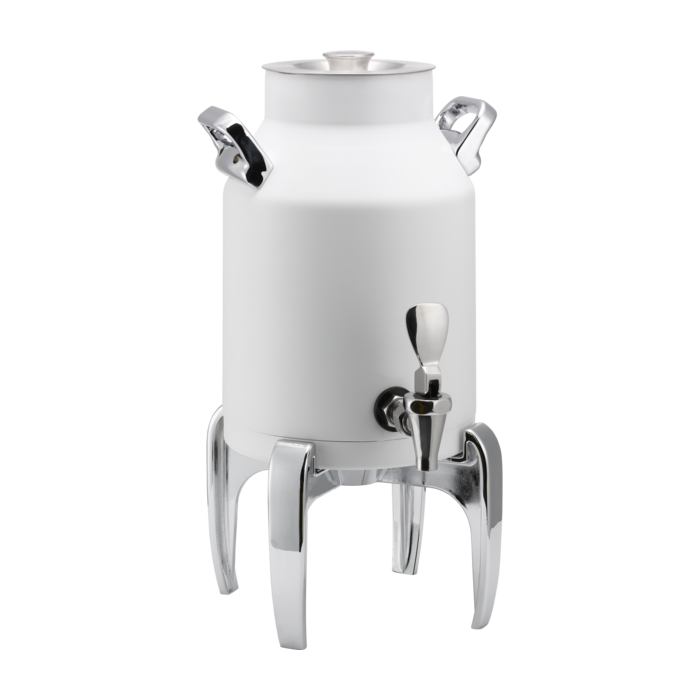 Thermo-Urn™ Dairy Dispenser 1.5-Gallon Vacuum Insulated Dispenser with Modern Legs in White