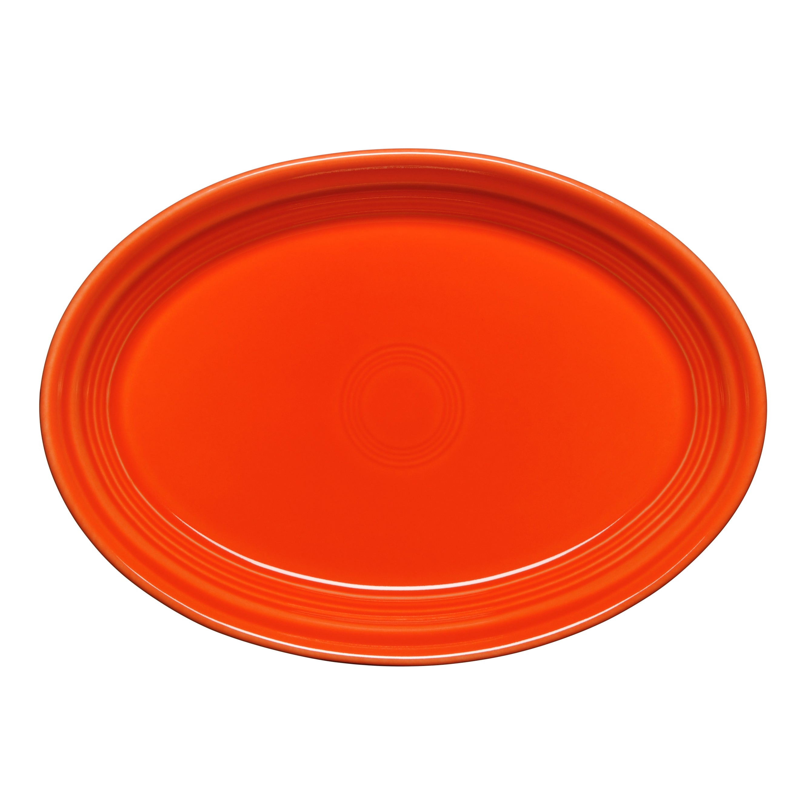 Oval Platter L 13.625" W 9.5" Fiesta Poppy
