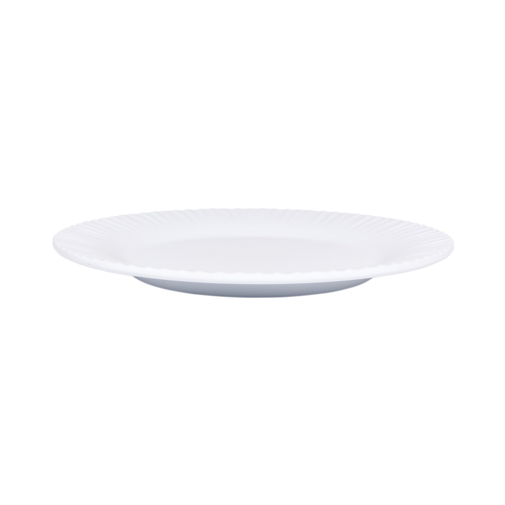 Riva Maris 9" Wide Rim Melamine Plate, White