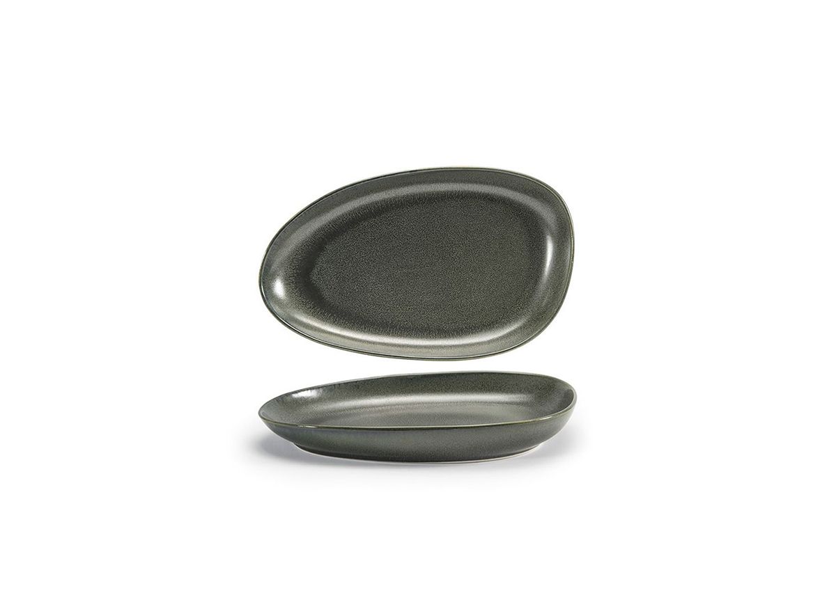 Kiln 11” x 7” Sage Oval Plate