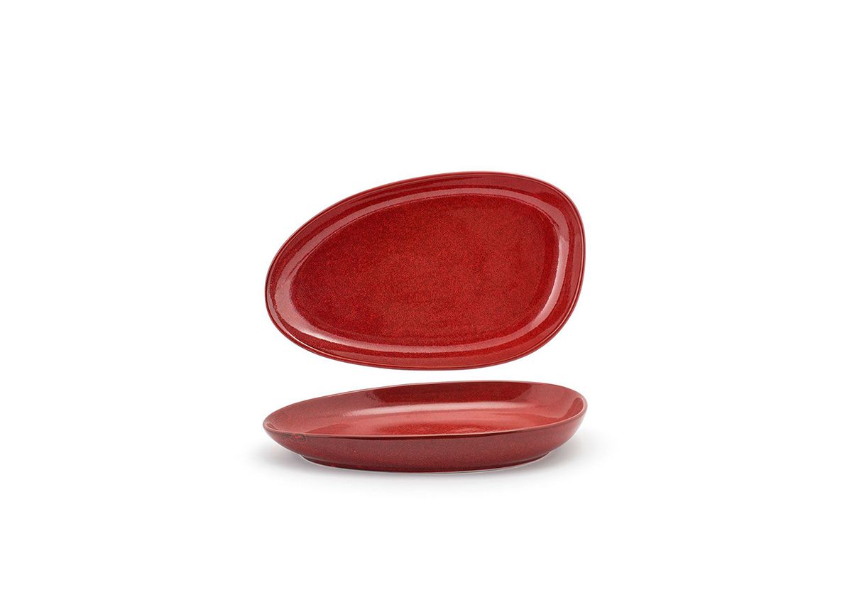 Kiln 11” x 7” Chili Oval Plate
