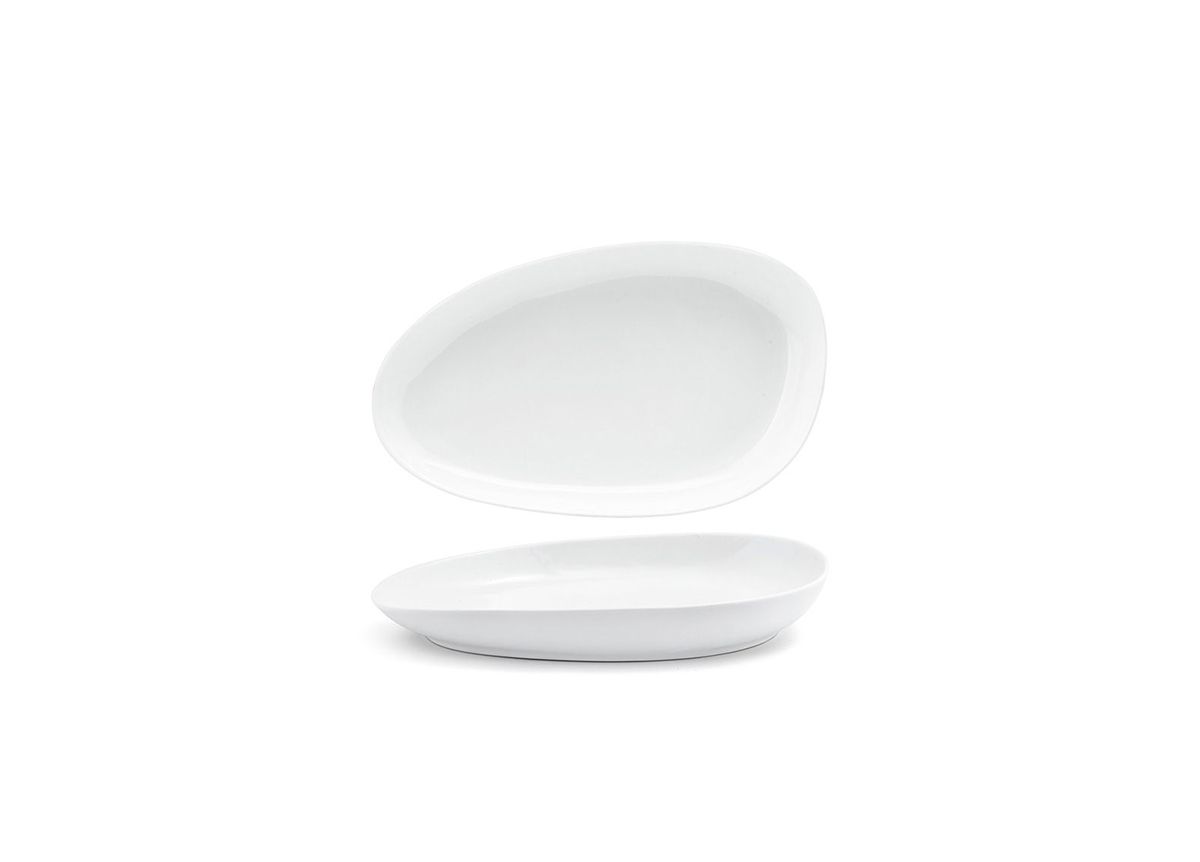 Kiln 11” x 7” White Oval Plate
