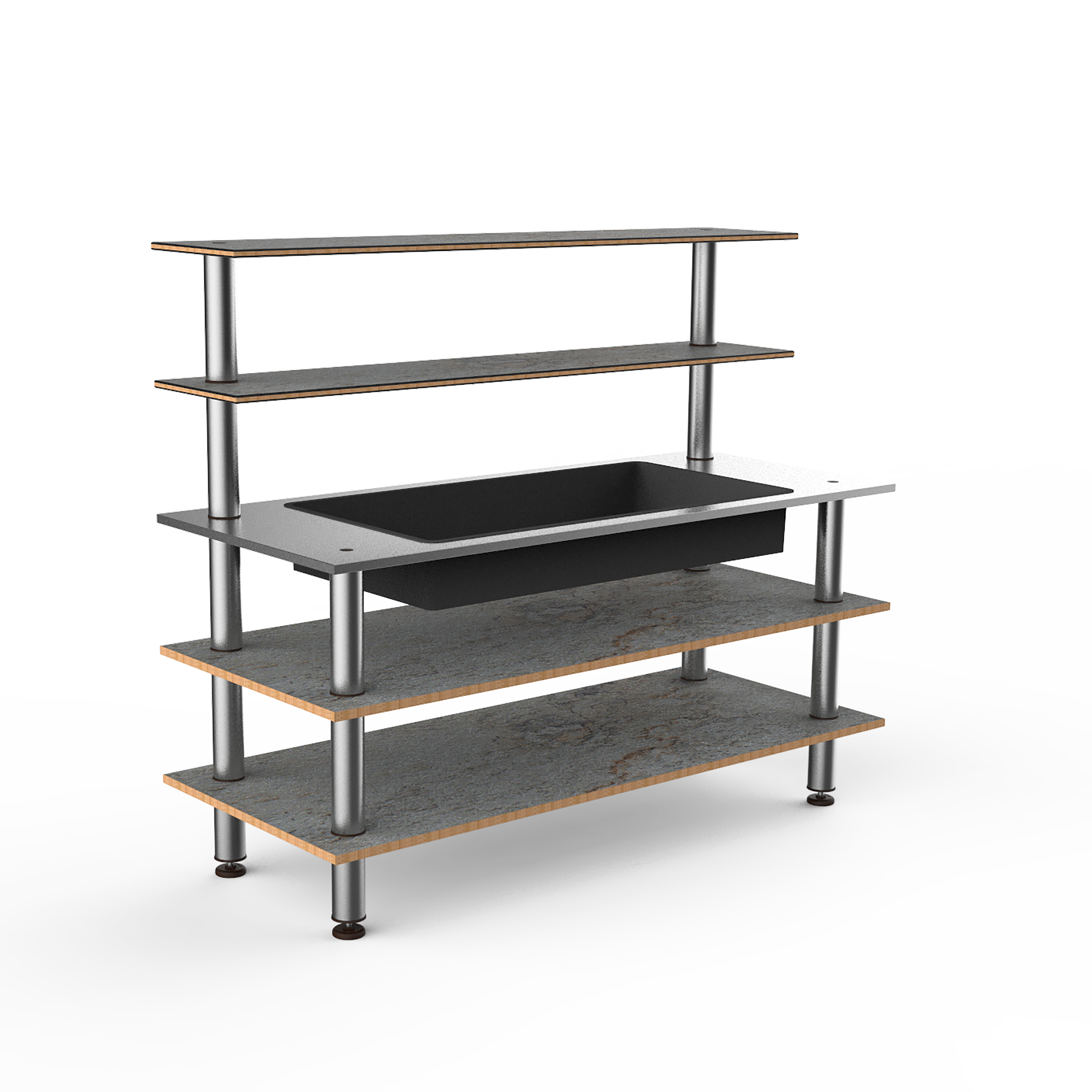 Pro Back Bar Station L 71.0" W 29.5" Modular